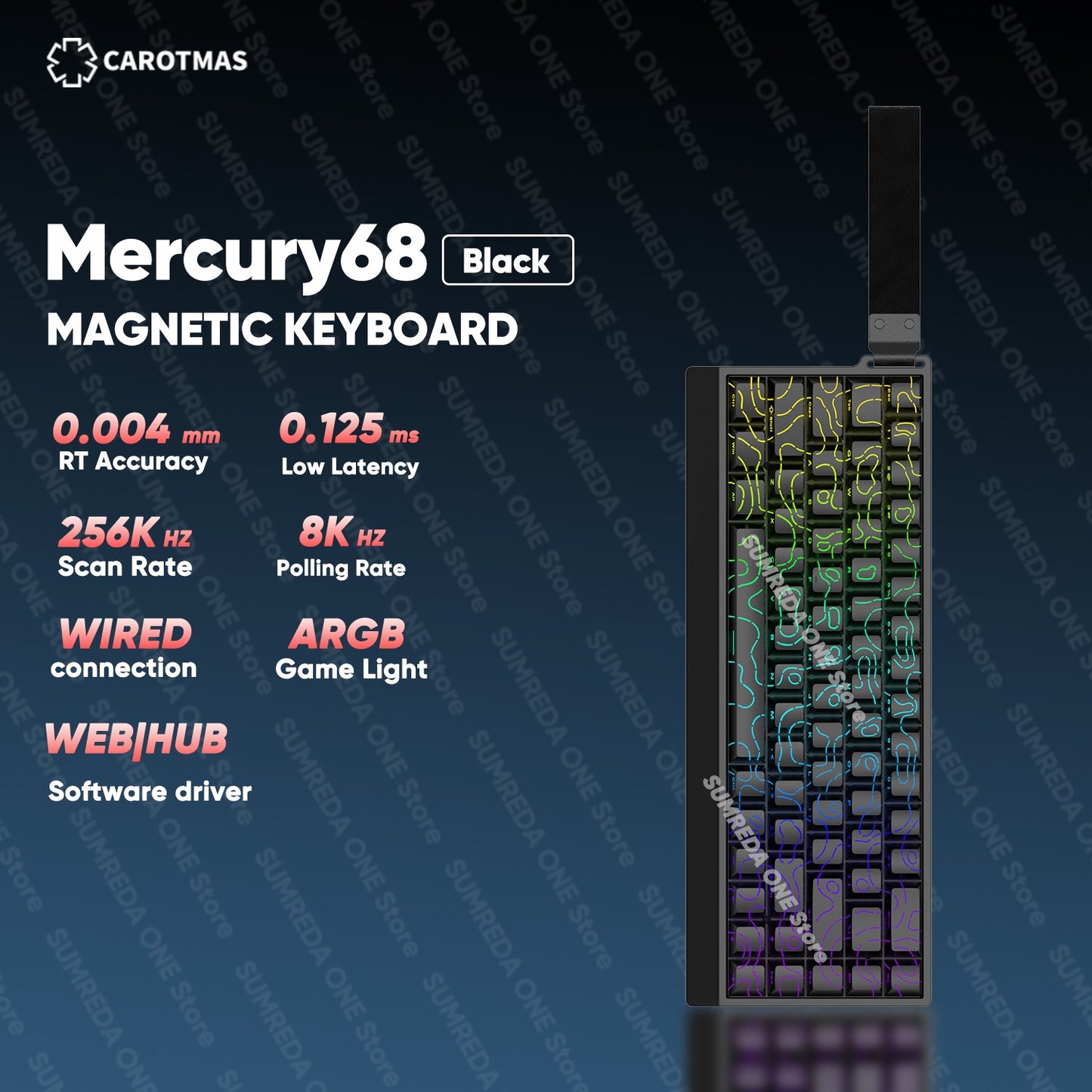 IROK Carotmas Mercury68 Max mars68 pro Mercury 68 Gaming Teclado Mecânico Magnético Rapid Trigge 0.001 8K Teclado Gamer Com Fio