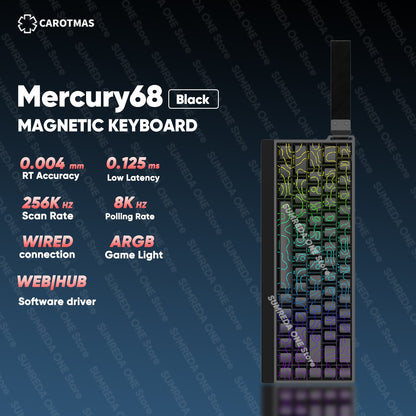 IROK Carotmas Mercury68 Max mars68 pro Mercury 68 Gaming Teclado Mecânico Magnético Rapid Trigge 0.001 8K Teclado Gamer Com Fio