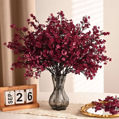 3/5 Pcs Artificial Baby's Breath Fake Flowers for Home Wedding Party Table Arrangements Farmhouse Decoration Faux Gypsophila