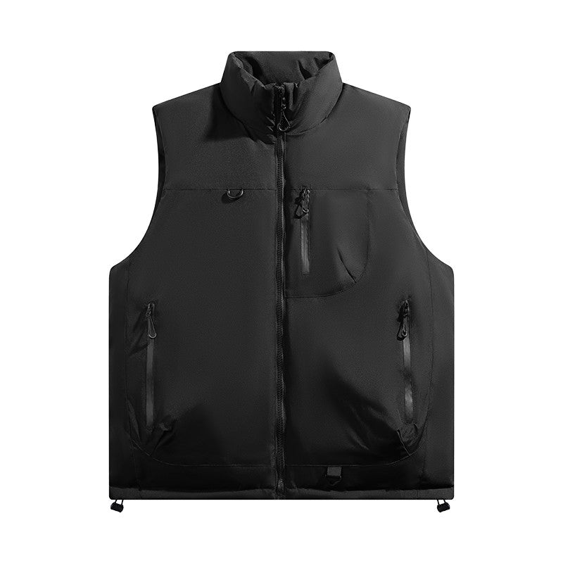 Colete Masculino e Feminino para Pesca ao Ar Livre Casual Corta-Vento Respirável Quente Macio e Confortável para Inverno à Prova de Frio Roupa de Algodão Respirável