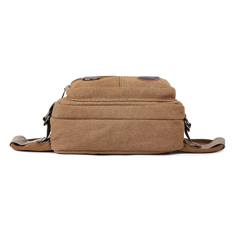 Men's waist bag, travel bag with adjustable shoulder straps, ideal for outdoor hiking and camping