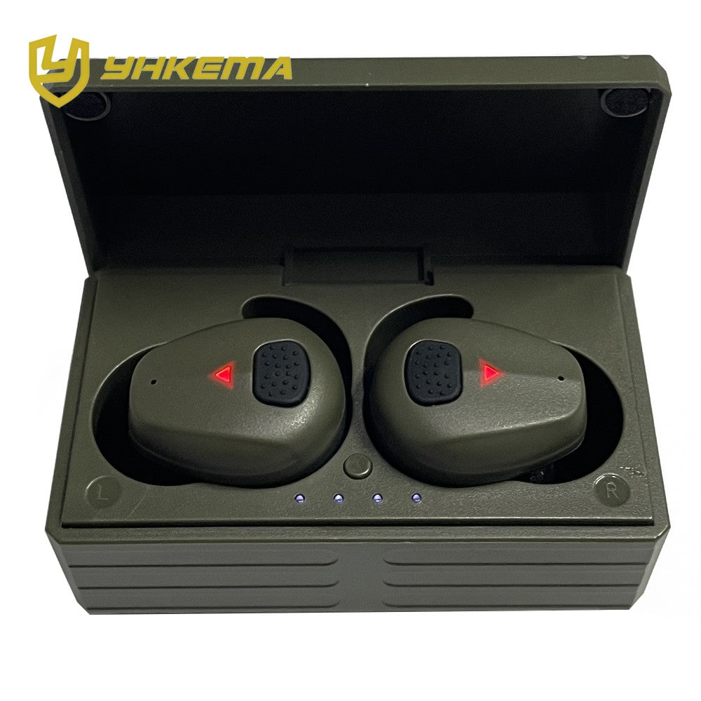 YHKEMA EB10 Electronic Shooting Ear Protection,TacticalNRR 27dB Bluetooth Noise Cancelling Sound Amplification Earmuffs Earbuds