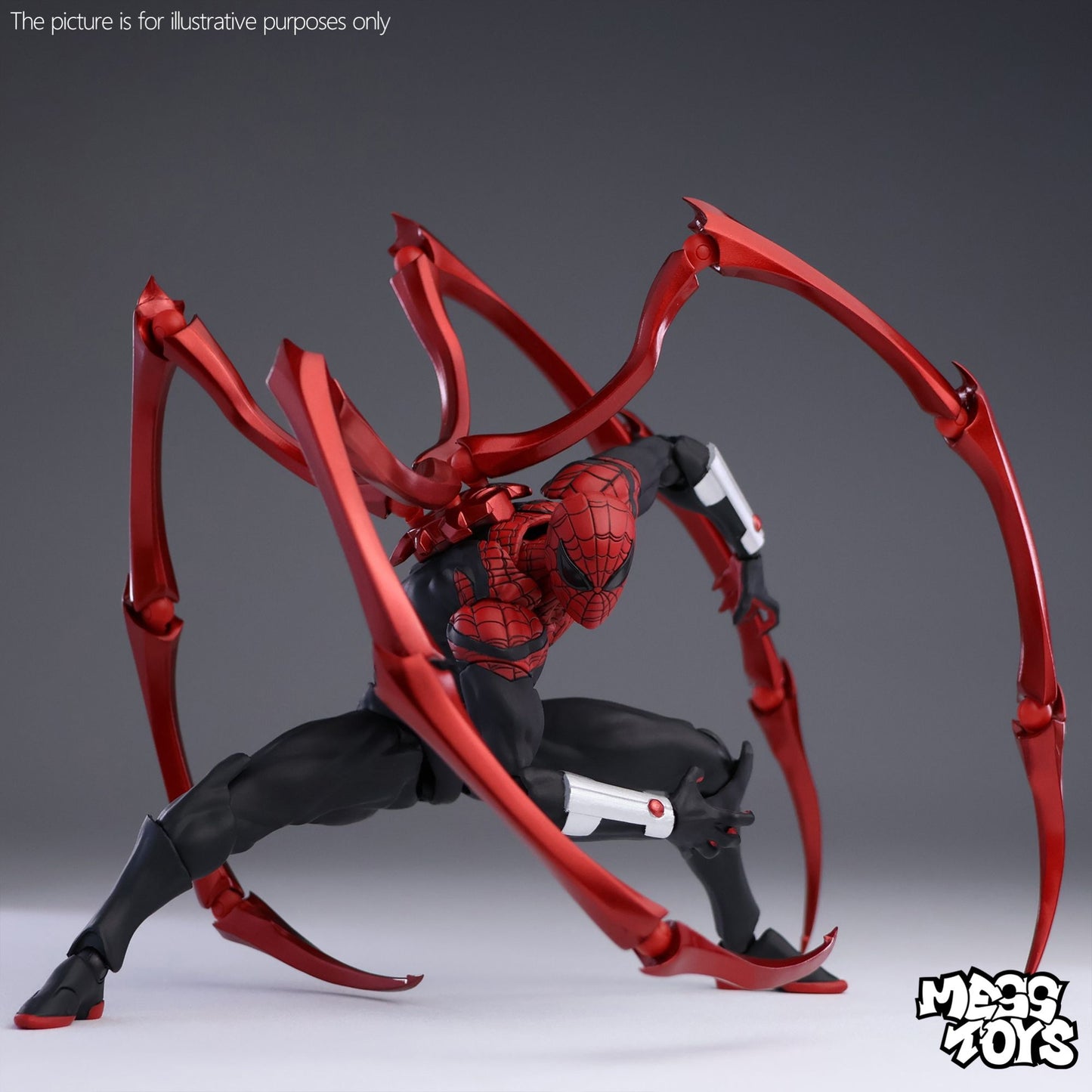 Hot Mess Toy Boneco Superior Homem-Aranha Doutor Octopus - Brinquedo Colecionável Artesanal para Crianças e Fãs por Peter Parker