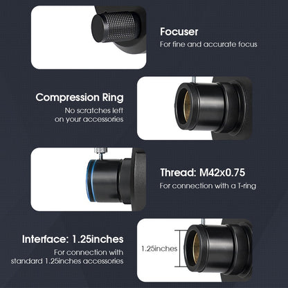Telescópio Svbony MK105 OTA Portátil Design para Observações Lunares e Planetárias e Fotografia Maksutov Cassegrain MK105