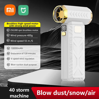Xiaomi Ventilador Soprador de Churrasco Portátil 250000RPM Soprador de Ar Ventilador Violento para Churrasco ao Ar Livre Piquenique Fogo Ferramentas Elétricas para Churrasco