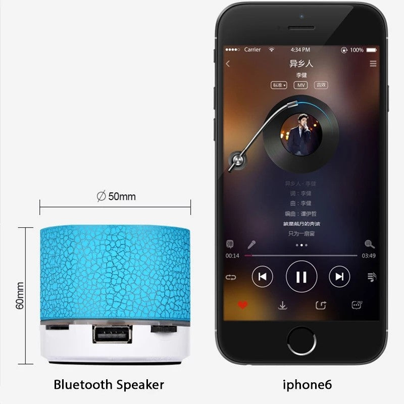 Caixa De Som Bluetooth Sem Fio Portátil Mini Alto-falante Blutooth Para Subwoofer Defletor Áudio Viva-voz Bocina Baffe