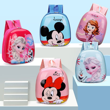 Mochila Minnie Fofa Menina Desenho Animado Disney Homem-Aranha Crianças Mochila Mickey Bolsa Escolar Infantil Elsa Bolsa de Ombro
