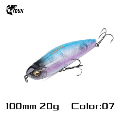 Iscas Artificiais Flutuantes LEYDUN Z-Claw Tipo Lápis 86mm 100mm 120mm Iscas Rígidas Topwater Stickbait de Superfície Boa Ação Wobblers para Robalos
