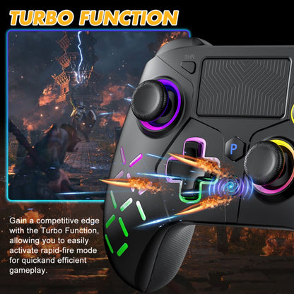 Game Controller For PlayStation 4/PS4 Pro/Slim/PS3/PC/IOS/Switch Wireless Gamepad,W/Turbo Dual Vibration 6-Axis Gyro 3.5mm Jack