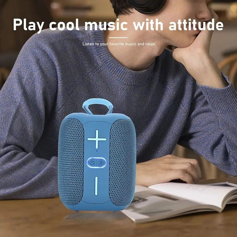 Caixa De Som Speaker Bluetooth Portátil Music Sem Fio Subwoofer Mini Rádio FM Woofer Graves Computador PC TV Pequeno Áudio