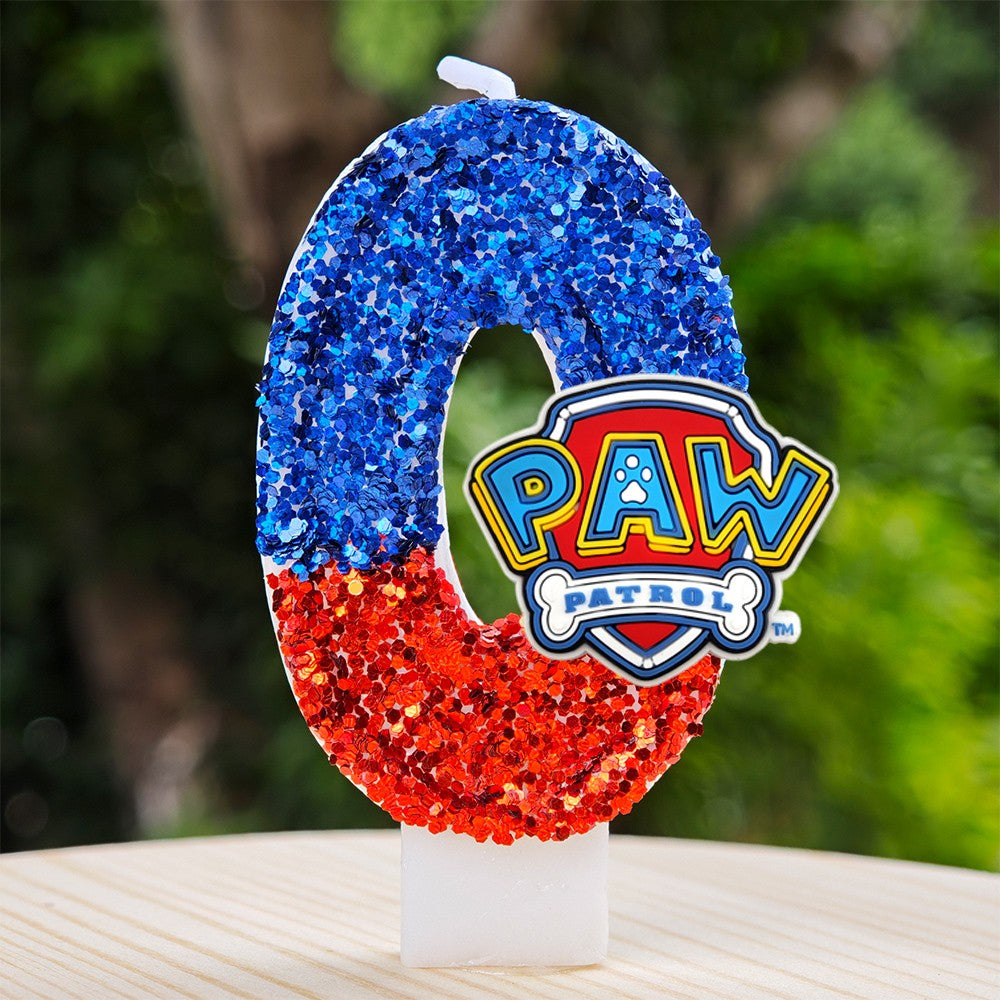Paw Patrol Candle 0-9 Number Candle Paw Patrol Cartoon Character Party Cake Plug-in Birthday Cake Decoration Baby Shower Gift