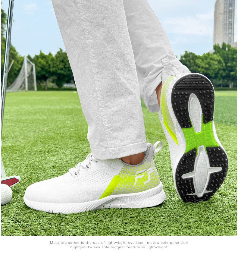 New Golf Shoes Men's Golf Shoes Casual Sneakers Anti-slip Outdoor Training Fitness Breathable Damping Wear-resistant Anti-odor