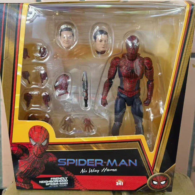 Action Figure Homem-Aranha Toby Maguire MAFEX No.241 - Modelo de Brinquedo Colecionável de Alta Qualidade com Tema Amigo da Vizinhança