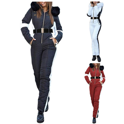 Women'S Winter Jackets Parkas 2024 Women'S Winter Outdoor Sports Jumpsuit ' With Removable Outdoor Sports Soft ??????? ???????