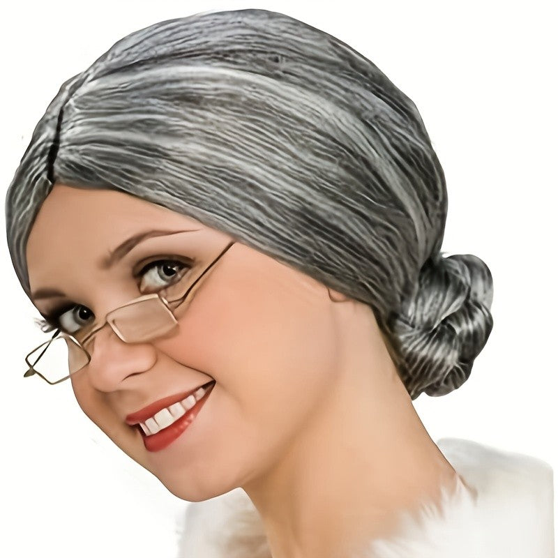 Cos wig gray wig granny synthetic wig anime party festival party