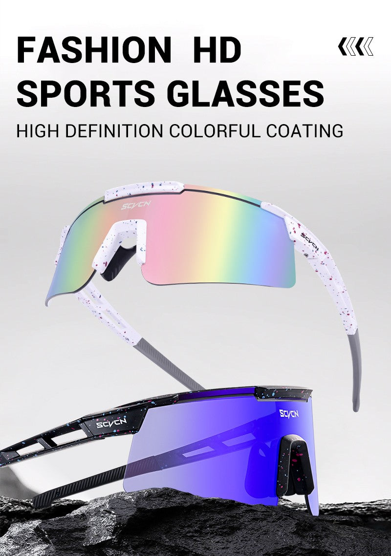 SCVCN New Men Bicycle Sunglasses Women Outdoor Cycling Glasses MTB Driving Bike Eyewear Sports Running Hiking UV400 Goggles