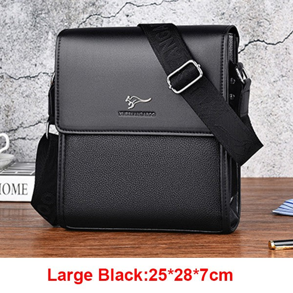 Luxury Brand Messenger Bag Men Leather Side Shoulder Bag For Men Business Office Work Bag Male Briefcase Casual Crossbody Bag