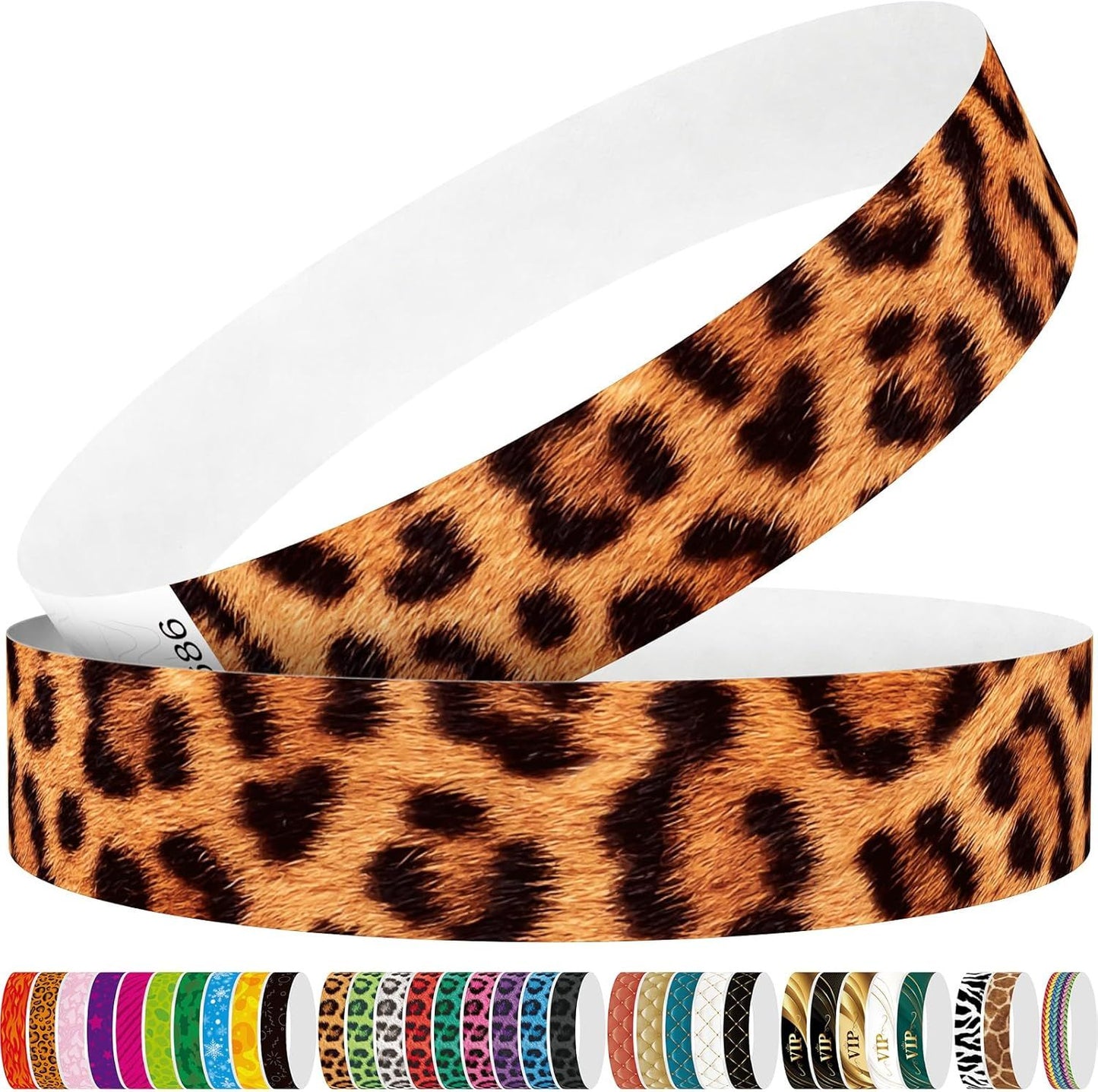 Red Flame 250pcs Tyvek Wristbands Colored Paper Event Wrist Bands Party Games Competitions Guest Gifts