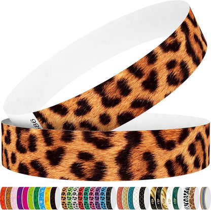 Red Flame 250pcs Tyvek Wristbands Colored Paper Event Wrist Bands Party Games Competitions Guest Gifts