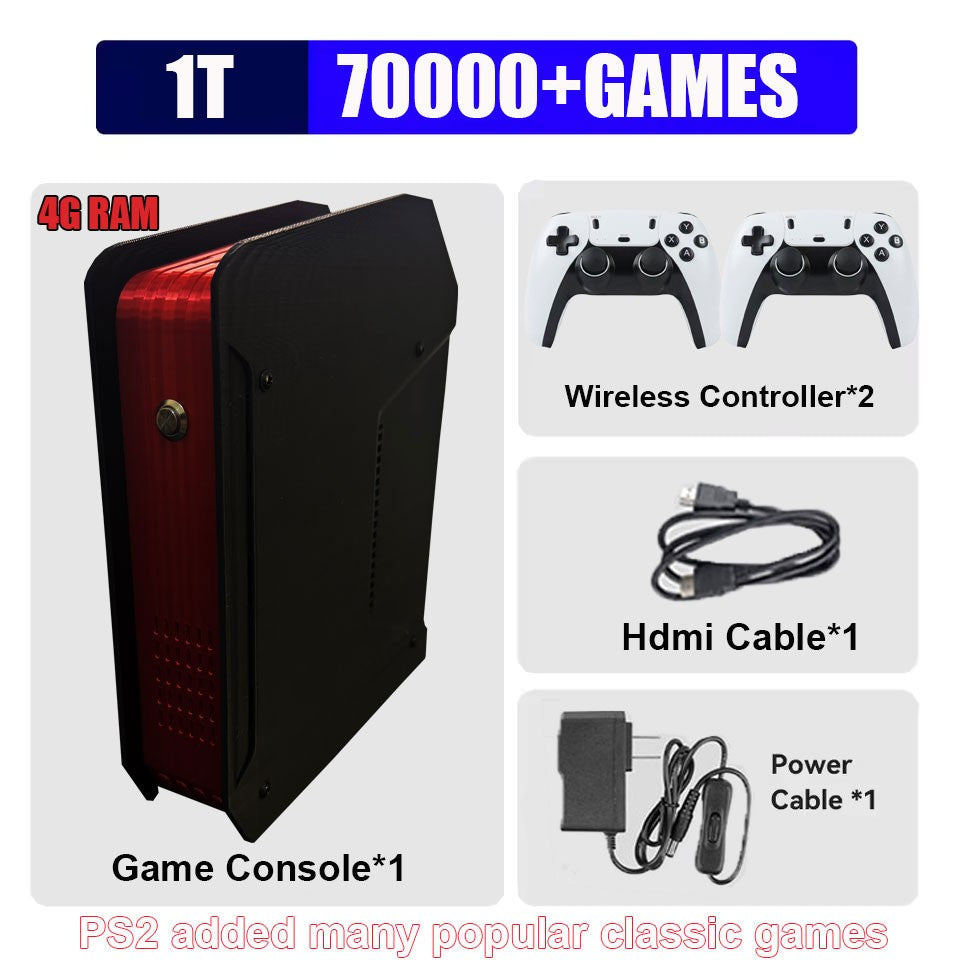 X4 Retro Video Game Console With 1T Dual-system and I3-3110M CPU  For PS2/PSP/WII/N64/DC/SS Children Gaming Gifts For Men Gift