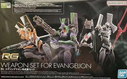 Bandai Genuíno RG EVANGELION UNIDADE-00/01/02/03/04/06/08a CONJUNTO DE ARMAS Anime Boneco de Ação Modelo de Montagem Colecionável Brinquedos Infantis