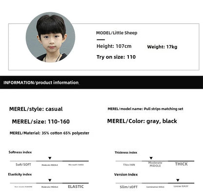 Boys Spring/autumn 2024 New Arrival Fashionable Baby Trendy Brand 2-piece Set Cool Kids Clothes For Little Ones