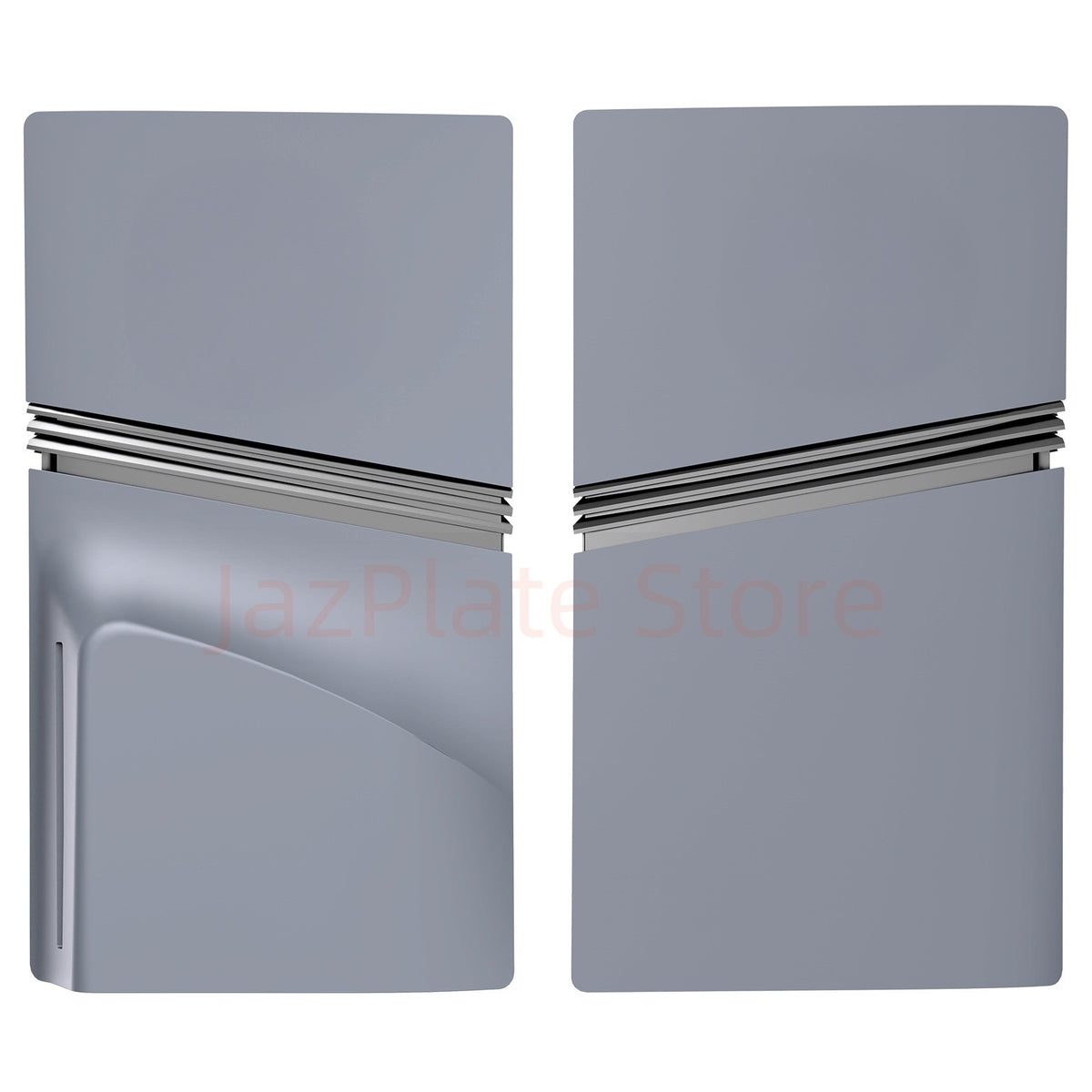 Grey Pro Disc Edition Cover Plates with Logo Skin and 30th Anniversary Sticker for New PS5 Pro Console  Shell Panels Faceplate