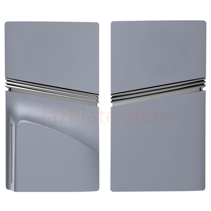 Grey Pro Disc Edition Cover Plates with Logo Skin and 30th Anniversary Sticker for New PS5 Pro Console  Shell Panels Faceplate
