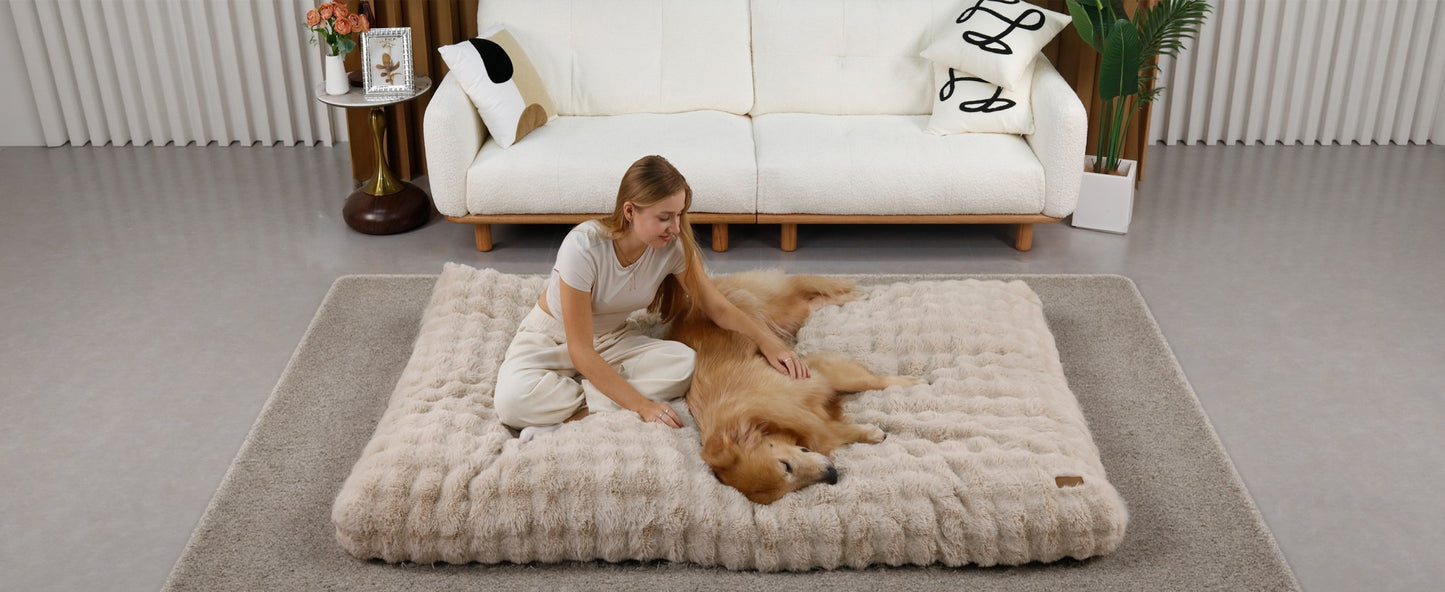 Cama para Cães Ultra Macia Almofada Macia para Pets Cama para Cães Grandes Colchão para Filhotes Tapete Lavável