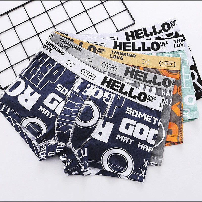 Men Underwear BoxerShorts Cotton Man Panties Male Boxers Breathable Comfortable Mens Printed Underpants Sexy cuecas calzoncillos