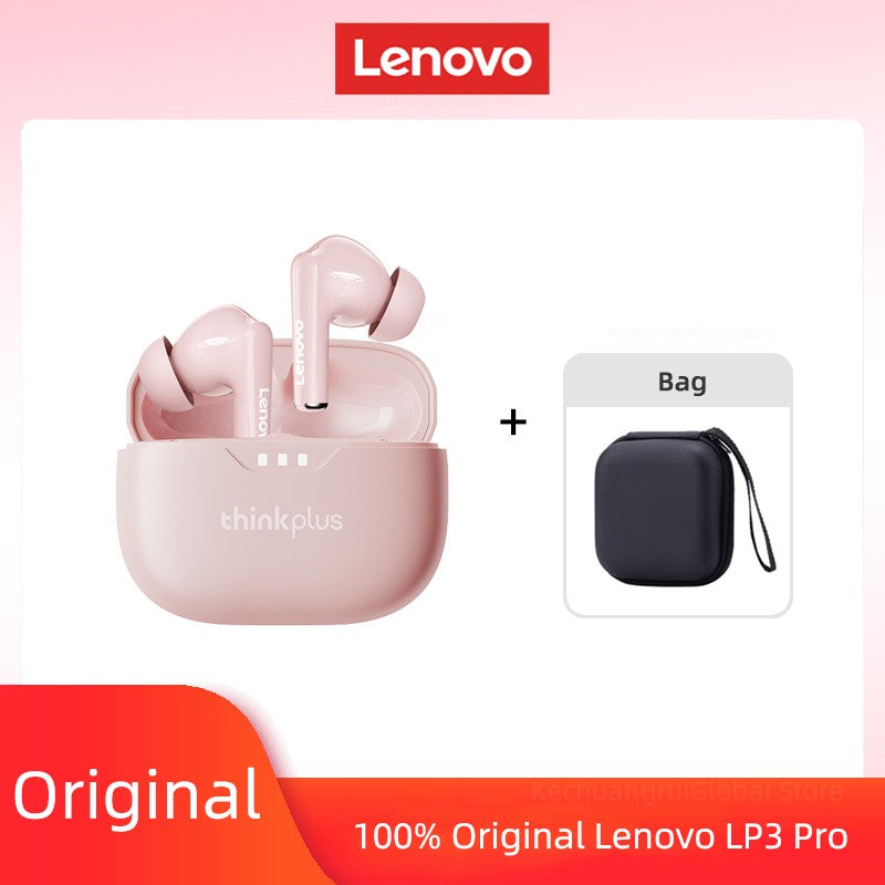Fone de ouvido Lenovo original 2025, sem fio Bluetooth 5.3, fones de ouvido estéreo HiFi com cancelamento de ruído, fones de ouvido esportivos com controle de toque, novo presente