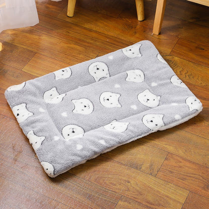 Tapete para Cães Pequenos Fofo, Dupla Face, Quente de Inverno, Sofá Cobertor para Gatos de Médio Porte, Almofada para Cama de Filhotes Macia, Acessórios para Cama de Animais de Estimação