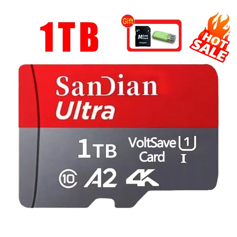 Cartão SD de alta capacidade 512 GB 256 GB Micro TF Cartão Flash 1 TB 2 TB Cartão de Memória Resistente Classe 10 Cartões SD Rápidos Para Telefone PC Tablet