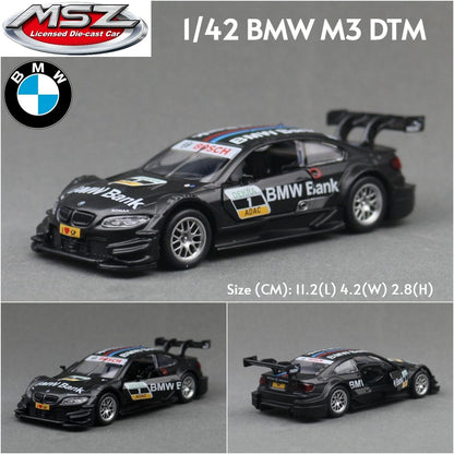 MSZ 1/43 BMW M3 M4 X6 X7 Mini Cooper SUV Carro Esportivo de Corrida Brinquedo Modelo Diecast Metal Miniatura Coleção de Fricção Presente Infantil