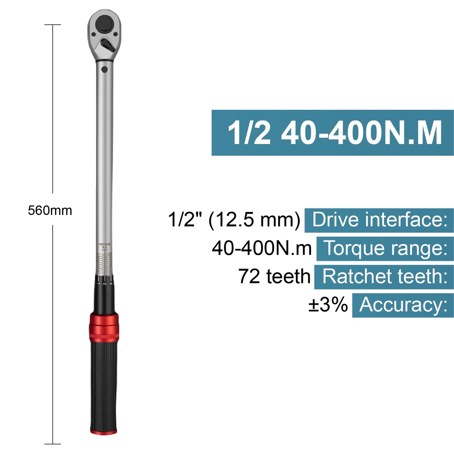 Kit de Chave de Torque Ajustável Multi-Drive 1/4"3/8"1/2"1–3000 N·m Conjunto de Ferramentas de Catraca Profissional de Alta Precisão com Pré-ajuste por Clique