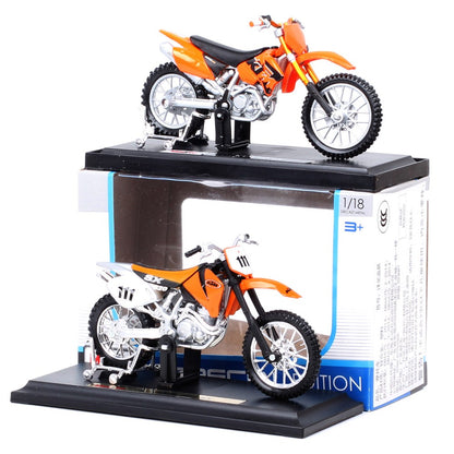 Modelo de motocicleta Maisto KTM 450 SX SXF EXC Racing RC 8C RC390 690 SMC R 640 Duke II Rally de escala 1/18 Diecast Veículos de Moto de Trilha