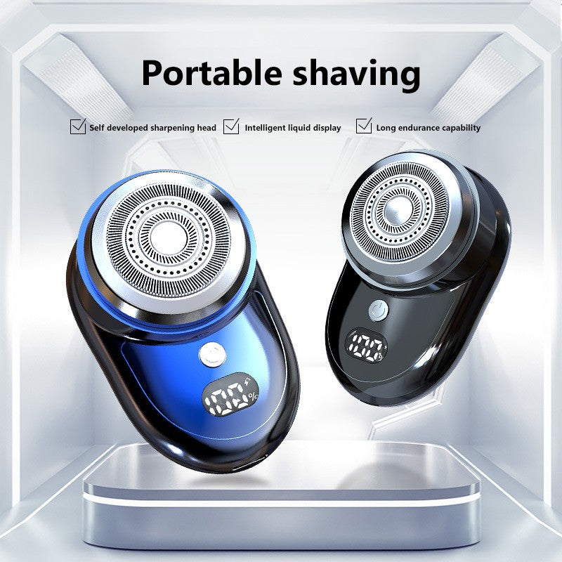 Mini Electric Shaver For Men USB Digital Display Electric Shaver Powerful Beard Shaving Machine Rechargeable Waterproof