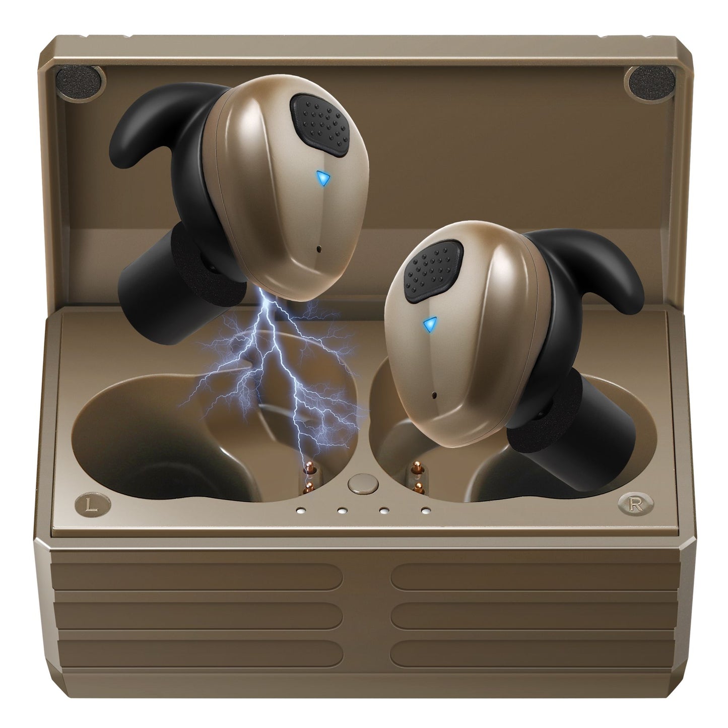YHKEMA EB10 Electronic Shooting Ear Protection,TacticalNRR 27dB Bluetooth Noise Cancelling Sound Amplification Earmuffs Earbuds