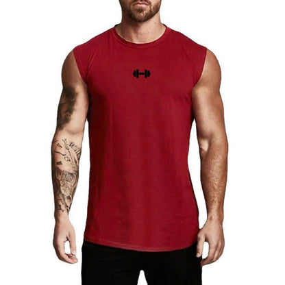 Mens Running Sport Vests Cotton Workout Sleeveless Summer Shirts Gym Bodybuilding Tank Tops Fitness Muscle Breathable Clothing