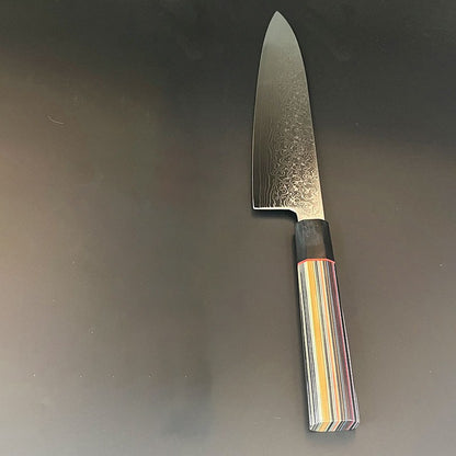 Faca do Chef Lâmina de Aço Damasco 67 Camadas Cabo G10 Faca de Cozinha para Fatiar Legumes Cutelo de Carne 10Cr5Mov Gyutou