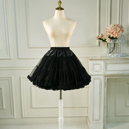 Woman Tutu Skirt Petticoat Crinoline Underskirt Fluffy Pettidress Ladies Puffy Tutu White Luxury Skirt Wedding Dress Bottom Loli