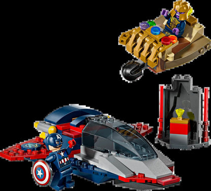 LEGO Marvel Heroes 76319 Capitão América vs Thanos Quebra-Cabeça de Blocos de Montar de Brinquedo Infantil Presente