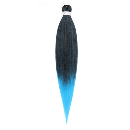 Cabelo Sintético Trançado Pré-esticado Profissional Sem Coceira Fibra Que Sela Em Água Quente 30'' Ombre Textura Yaki Extensões de Cabelo para Trança