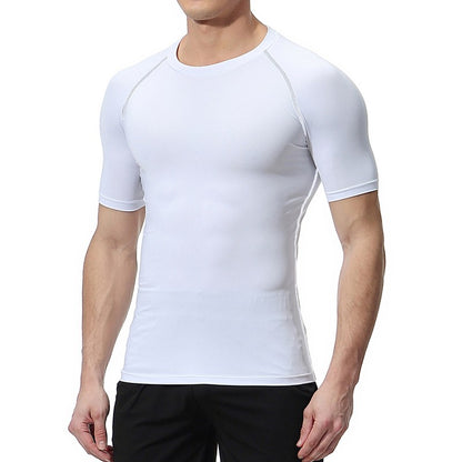 Graphic Compression Shirts for Men Athletic Quick Dry Rash Guard Stretchy Baselayers Undershirts Gym Workout Running Tshirt Tops