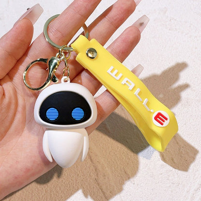 Chaveiro De Mobilização De Robô Desenho Animado Criativo Bonito Disney Wall-E Eva Chaveiro Kawaii Pingente De Decoração De Bolsa Masculina E Feminina Presente