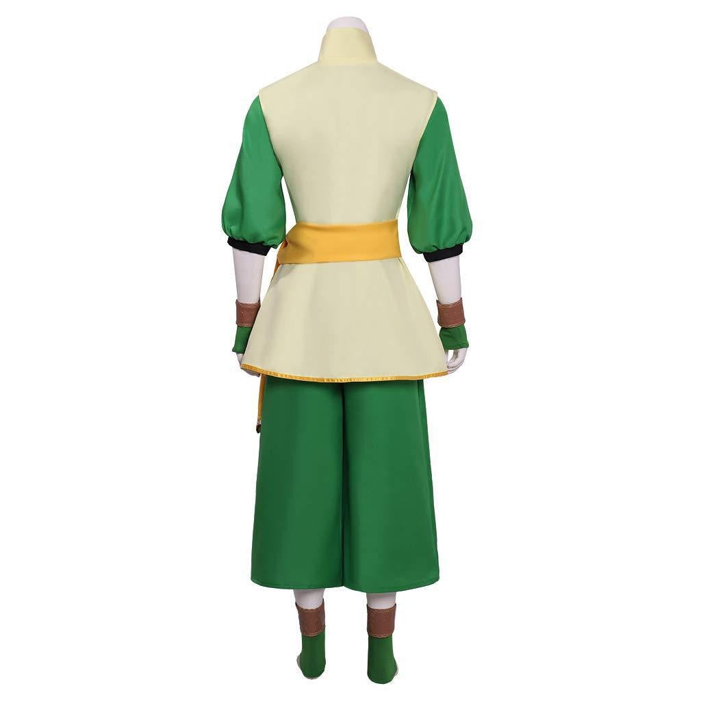 Toph Beifong Cosplay Costume Avatar of Last Airbender Live-action Gray Uniform Vest Tops Pants Outfits Halloween Carnival Suits