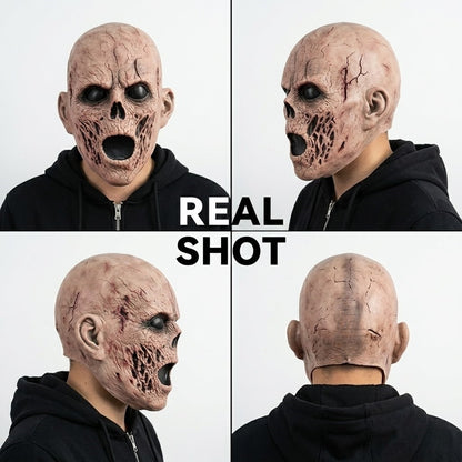 Realistic Scary Zombie Mask Latex Full Head Horror Monster Halloween Cosplay Party Haunted House Prop Creepy Costume Accessory