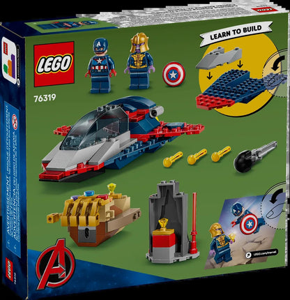 LEGO Marvel Heroes 76319 Capitão América vs Thanos Quebra-Cabeça de Blocos de Montar de Brinquedo Infantil Presente
