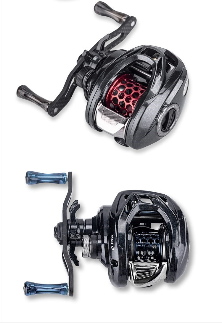 Haibo 25/23 NEW ARISE AIR/ELITE AMC+ Carretilha De Pesca Baitcasting Manivela De Fibra De Carbono 11B+1RB Long Casting
