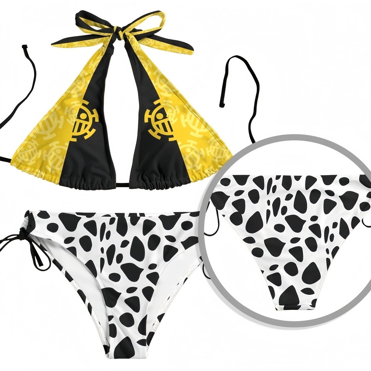 Anime Cartoon Printing Swimsuit Nami Bikini Nami Cosplay Costume Women Sexy Summer Swimwear Outfits Halloween Party Suit